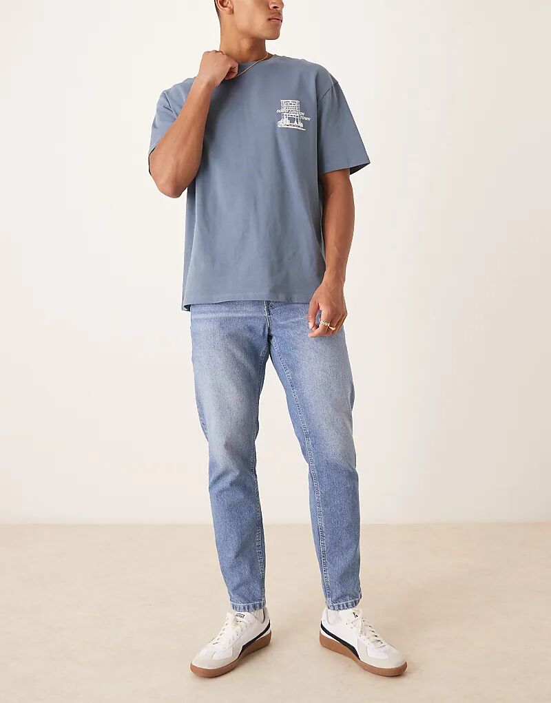 Зауженные джинсы ASOS DESIGN светло-голубого цвета
Зауженные джинсы ASOS DESIGN светло-голубого цвета