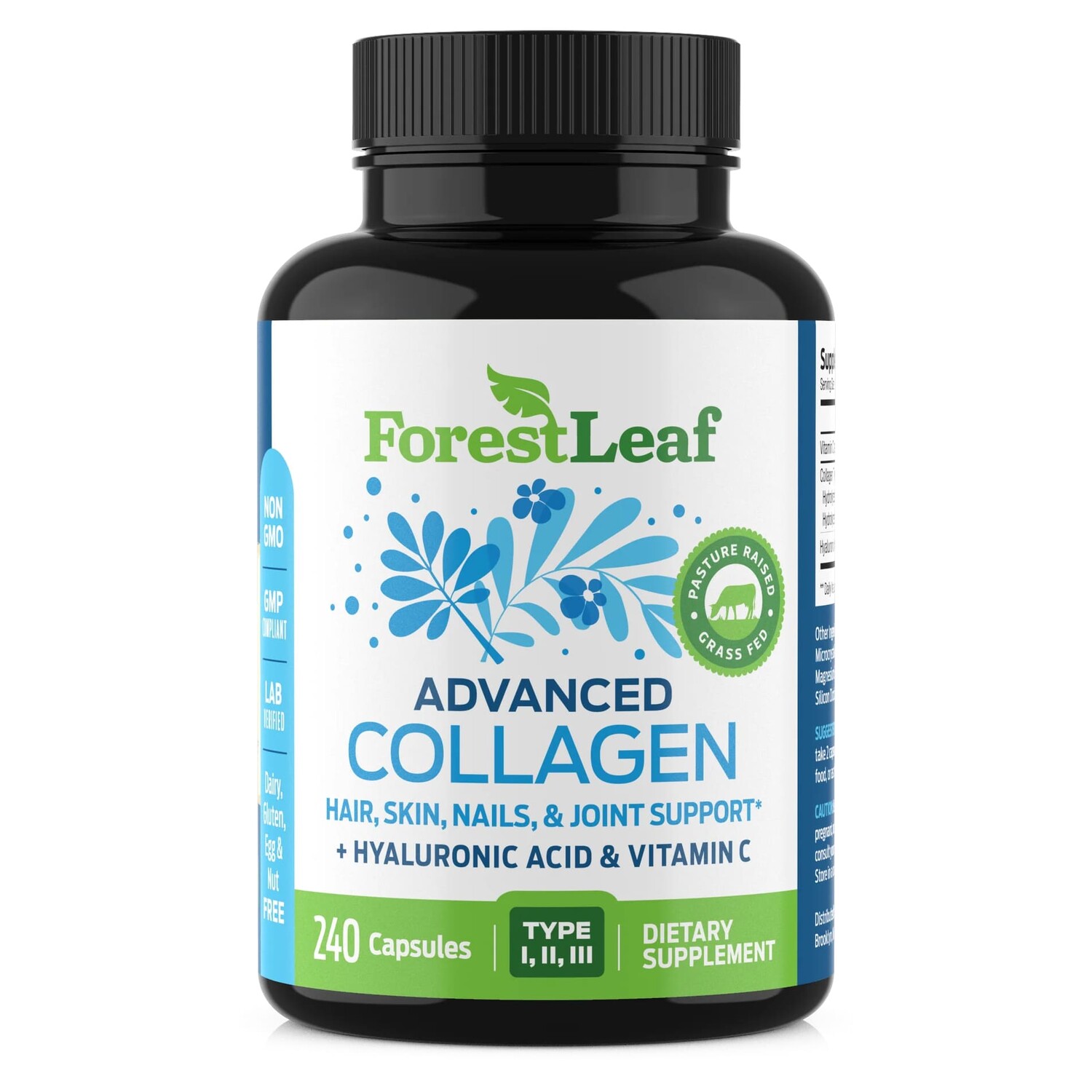 Коллаген ForestLeaf Advanced Type I, II, III + Hyaluronic Acid & Vitamin C, 240 капсул
Коллаген ForestLeaf Advanced Type I, II, III + Hyaluronic Acid & Vitamin C, 240 капсул