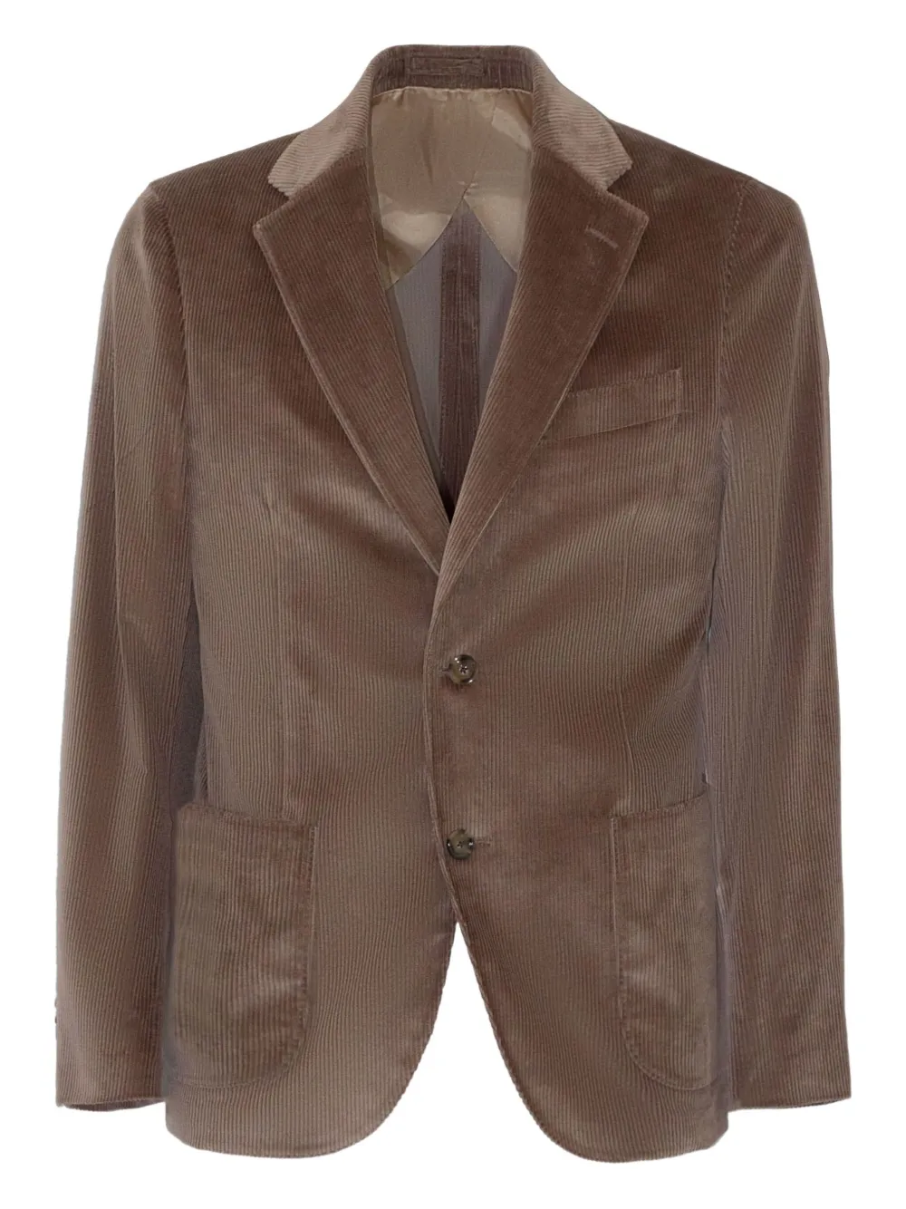Вельветовый однобортный пиджак Lardini, коричневый
Вельветовый однобортный пиджак Lardini, коричневый
