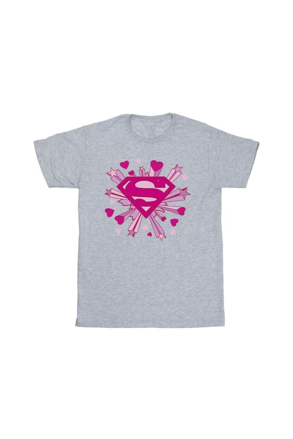 Розовая футболка с логотипом «Супермен» и сердечками и звездами DC Comics, серый, Розовый, Розовая футболка с логотипом «Супермен» и сердечками и звездами DC Comics, серый
Розовая футболка с логотипом «Супермен» и сердечками и звездами DC Comics, серый, Розовый, Розовая футболка с логотипом «Супермен» и сердечками и звездами DC Comics, серый