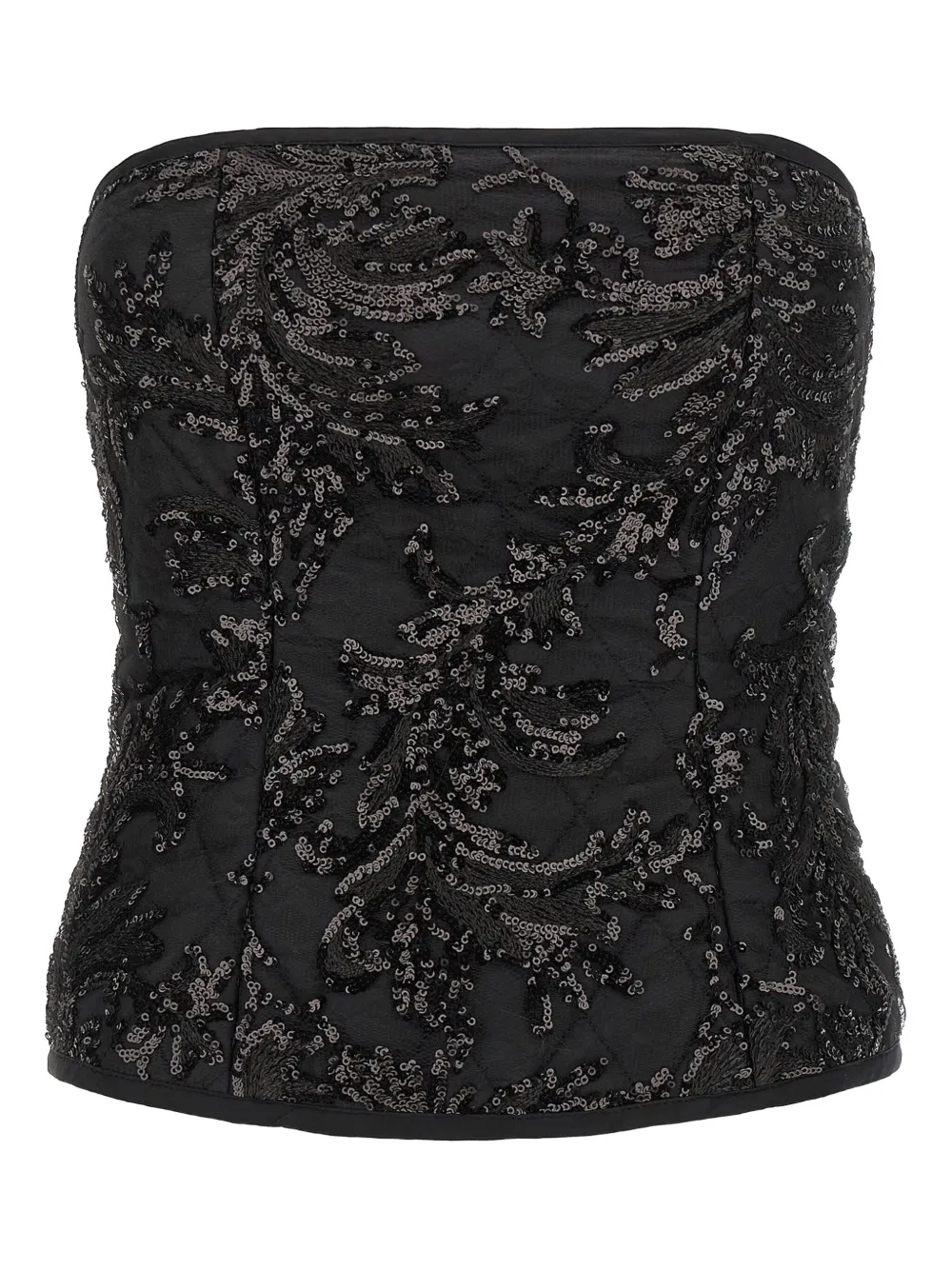 Кружевной топ Elodie с пайетками Le Twins, черный
Кружевной топ Elodie с пайетками Le Twins, черный