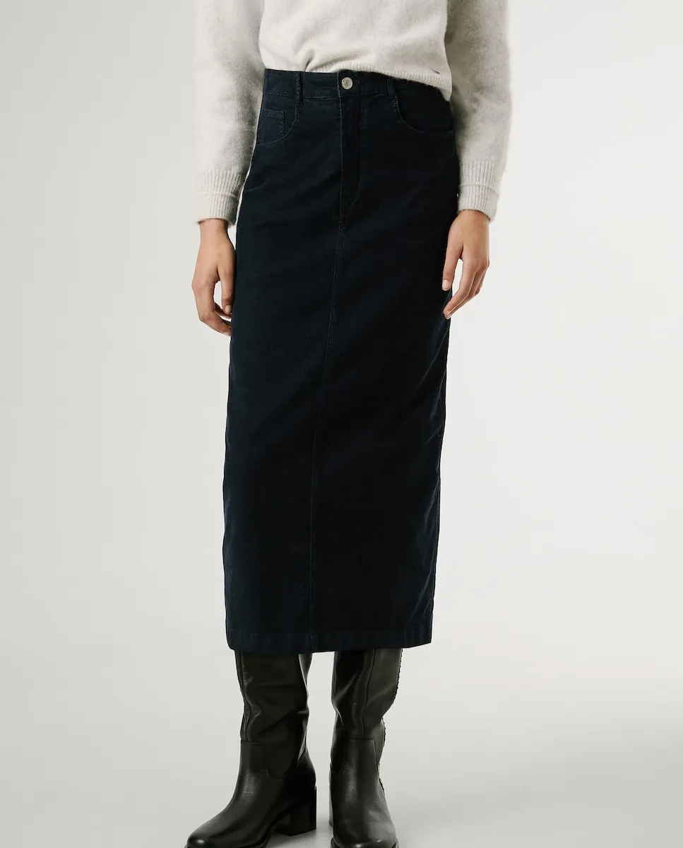 Миди-юбка из вельвета в стиле с пятью карманами Pepe Jeans, черный
Миди-юбка из вельвета в стиле с пятью карманами Pepe Jeans, черный