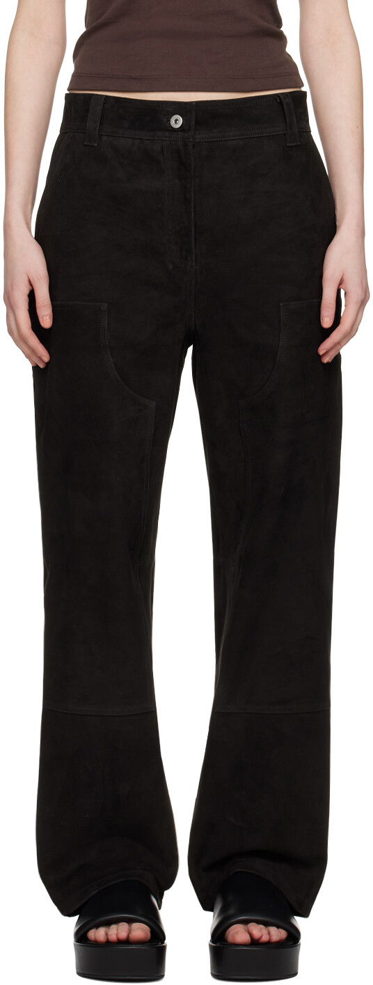 Черные замшевые брюки Rosalia Stand Studio
Черные замшевые брюки Rosalia Stand Studio