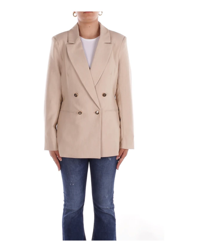 Бежевое двубортное пальто с пуговицами спереди Only, бежевый
Бежевое двубортное пальто с пуговицами спереди Only, бежевый