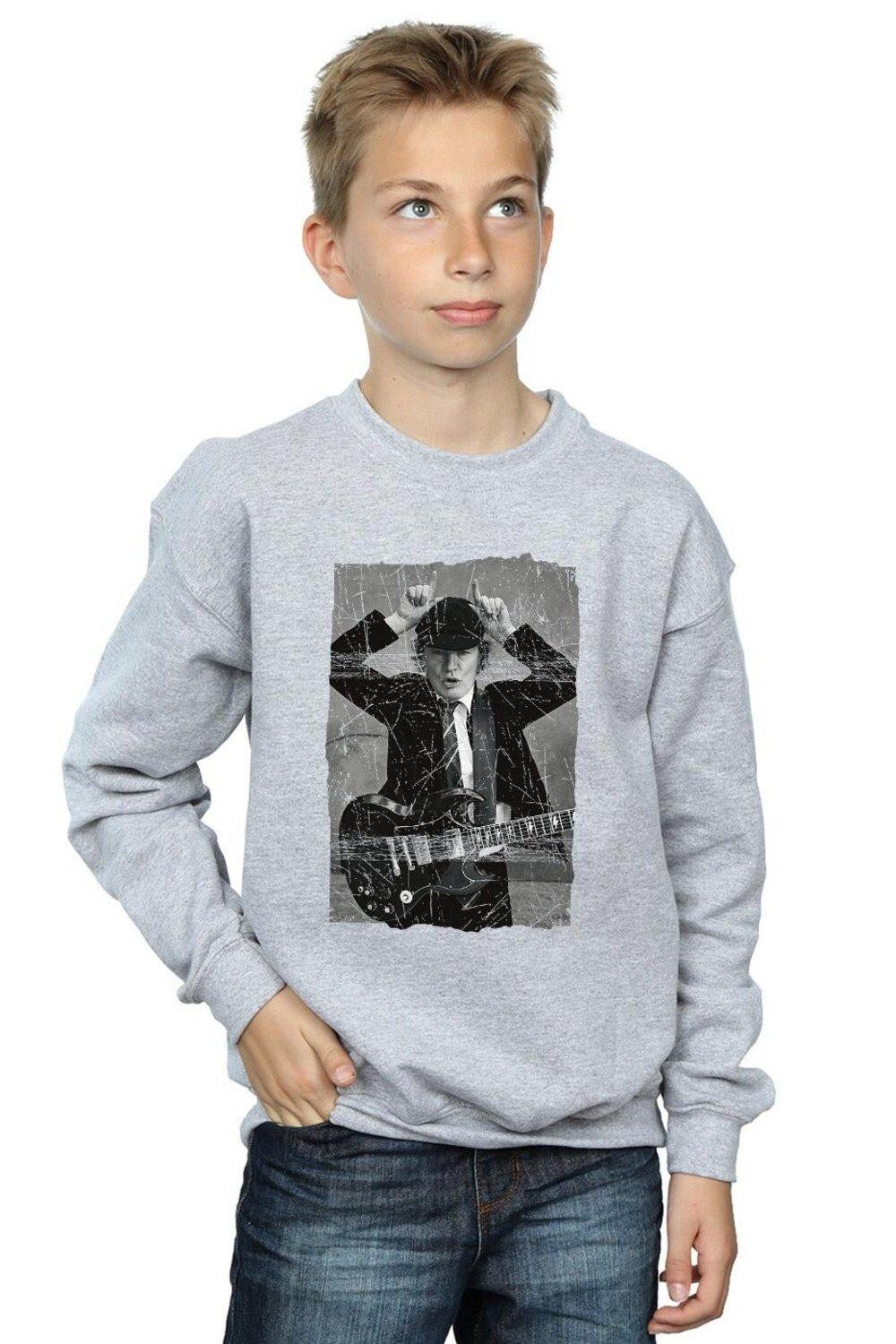 Толстовка с рваной фотографией Angus Young AC/DC, серый
Толстовка с рваной фотографией Angus Young AC/DC, серый