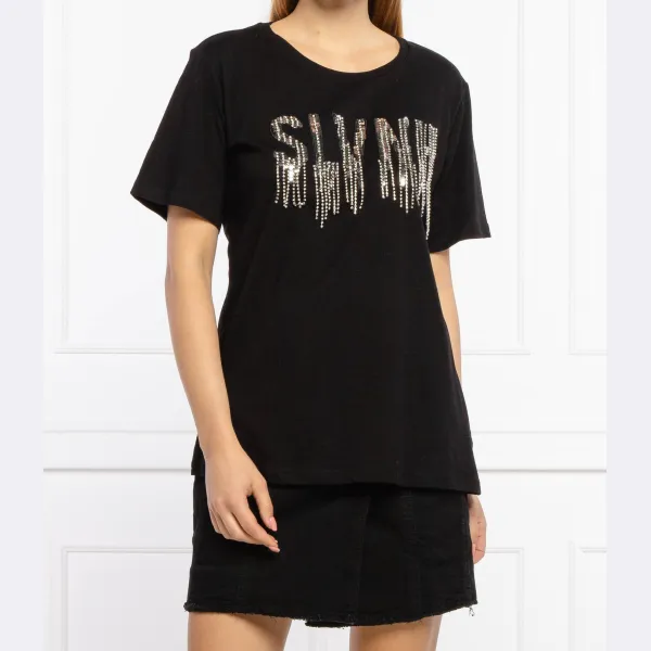 Футболка стандартного кроя Silvian Heach, черный
Футболка стандартного кроя Silvian Heach, черный