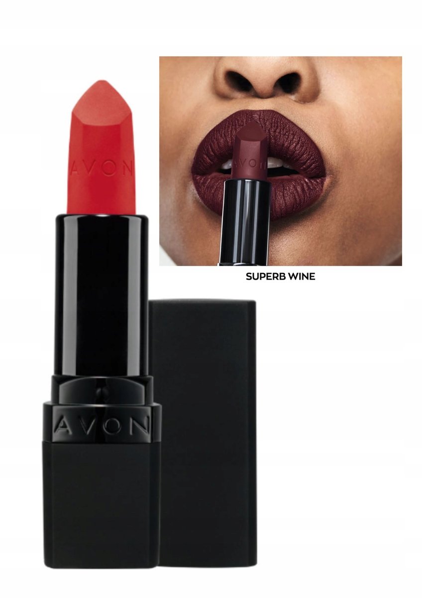 Ультраматовая губная помада Avon Superb Wine
Ультраматовая губная помада Avon Superb Wine