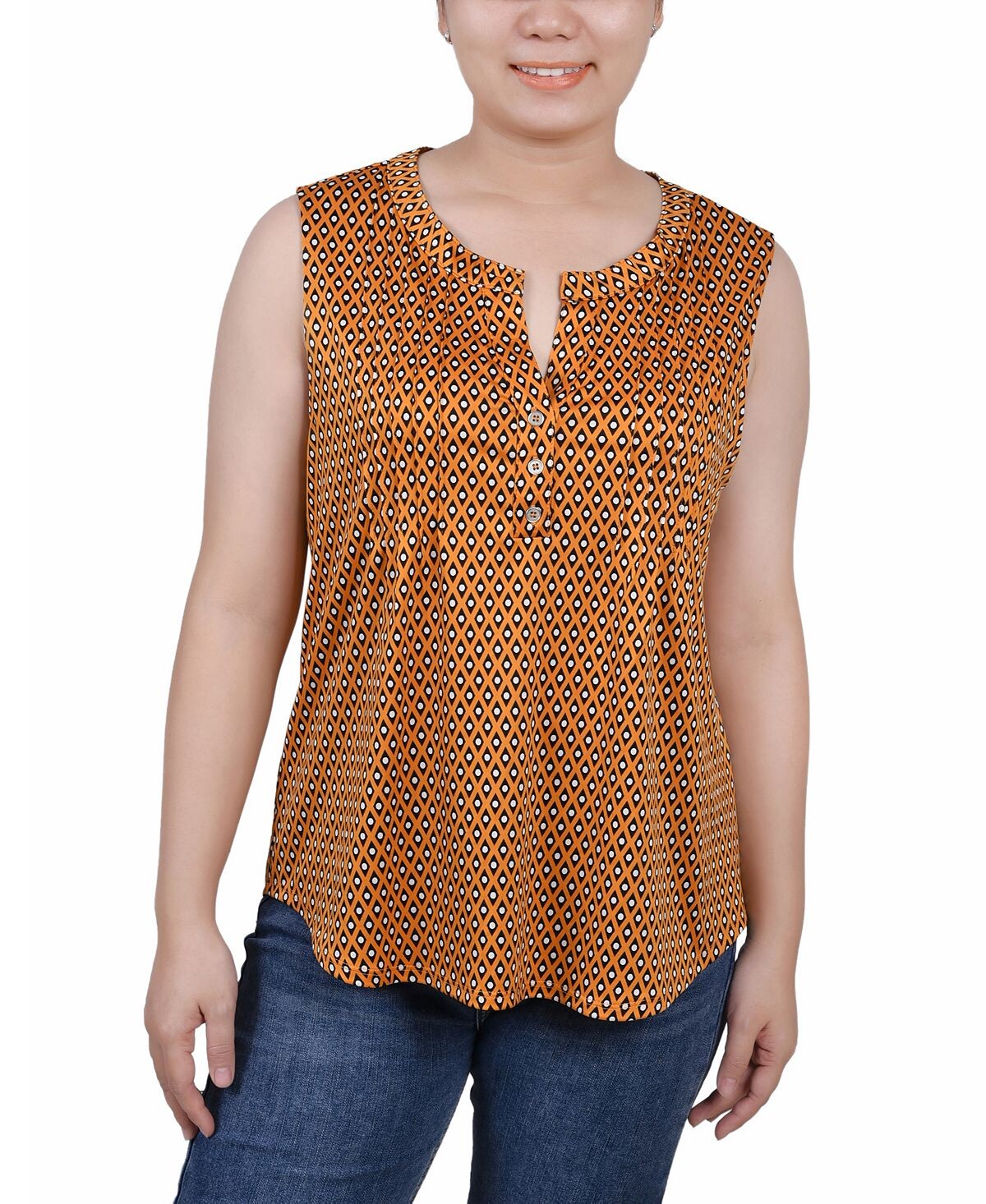 Трикотажный топ petite без рукавов с y-образным вырезом NY Collection, мульти
Трикотажный топ petite без рукавов с y-образным вырезом NY Collection, мульти