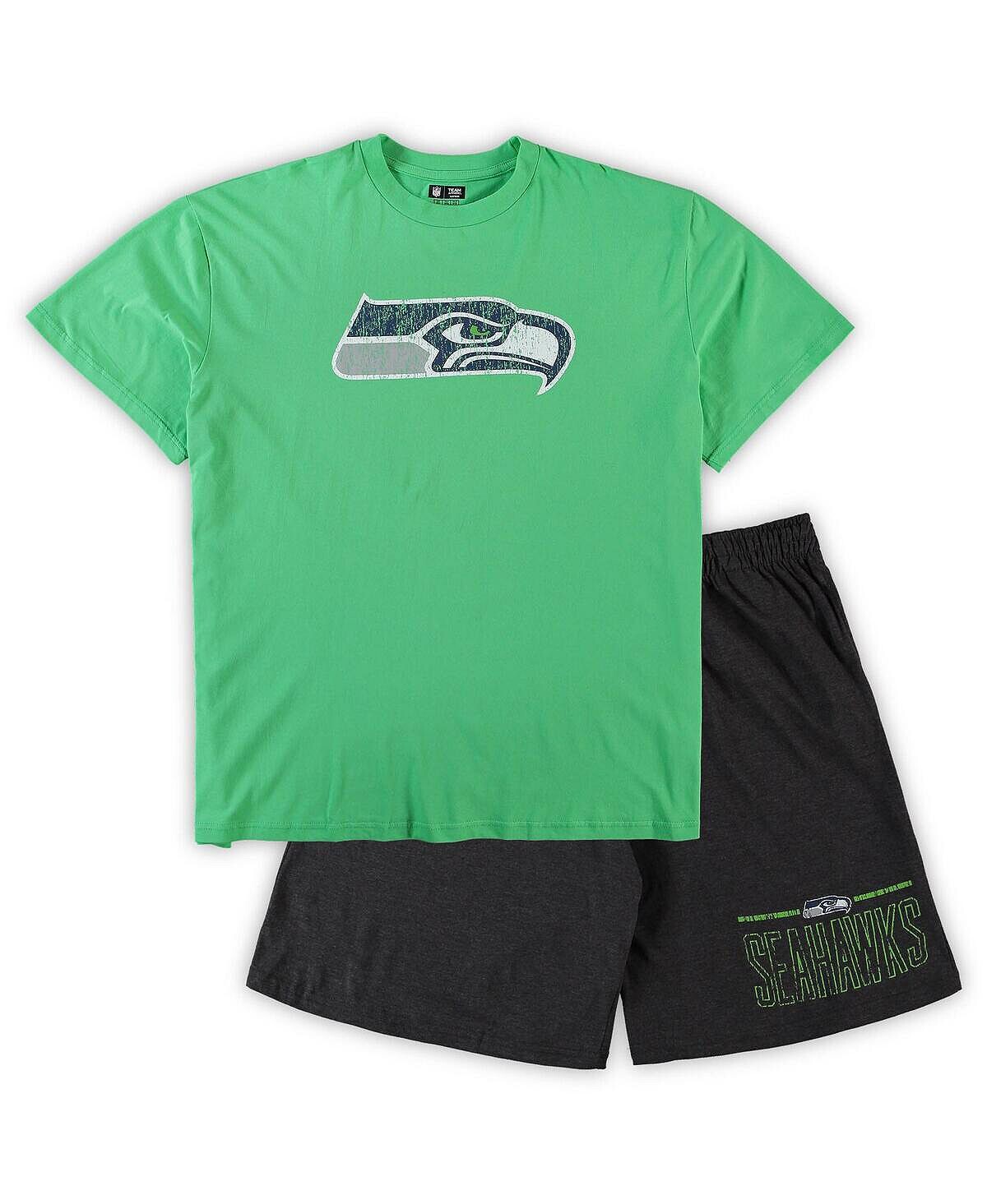 Мужской неоново-зеленый, темно-серый меланжевый уголь seattle seahawks, комплект из большой и высокой футболки и шорт Concepts Sport, мульти
Мужской неоново-зеленый, темно-серый меланжевый уголь seattle seahawks, комплект из большой и высокой футболки и шорт Concepts Sport, мульти