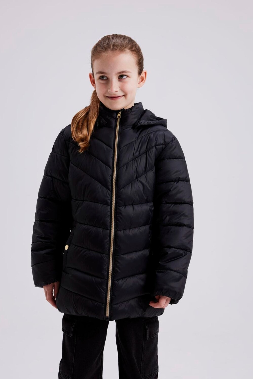 Стеганая куртка с капюшоном для девочек Name It, черный
Стеганая куртка с капюшоном для девочек Name It, черный