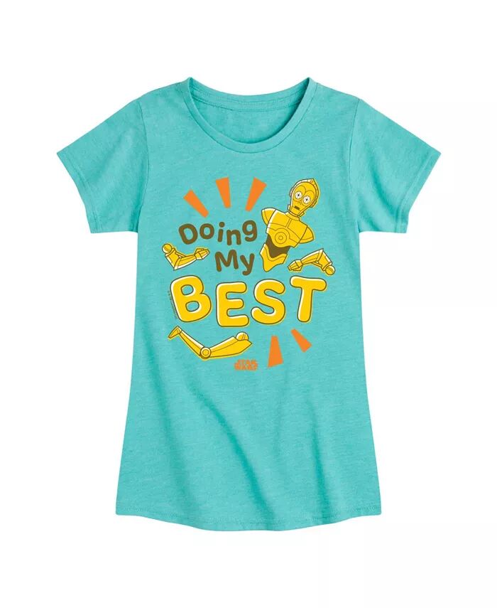 Футболка Big Girls Doing My Best Star Wars, синий 
Футболка Big Girls Doing My Best Star Wars, синий