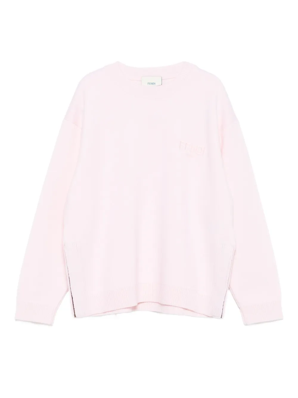 Шерстяной свитер с вышитым логотипом FENDI KIDS, розовый
Шерстяной свитер с вышитым логотипом FENDI KIDS, розовый