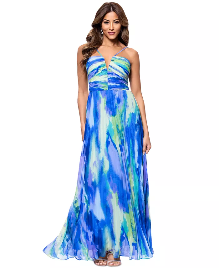 Женское плиссированное платье-халтер XSCAPE, зеленый
Женское плиссированное платье-халтер XSCAPE, зеленый