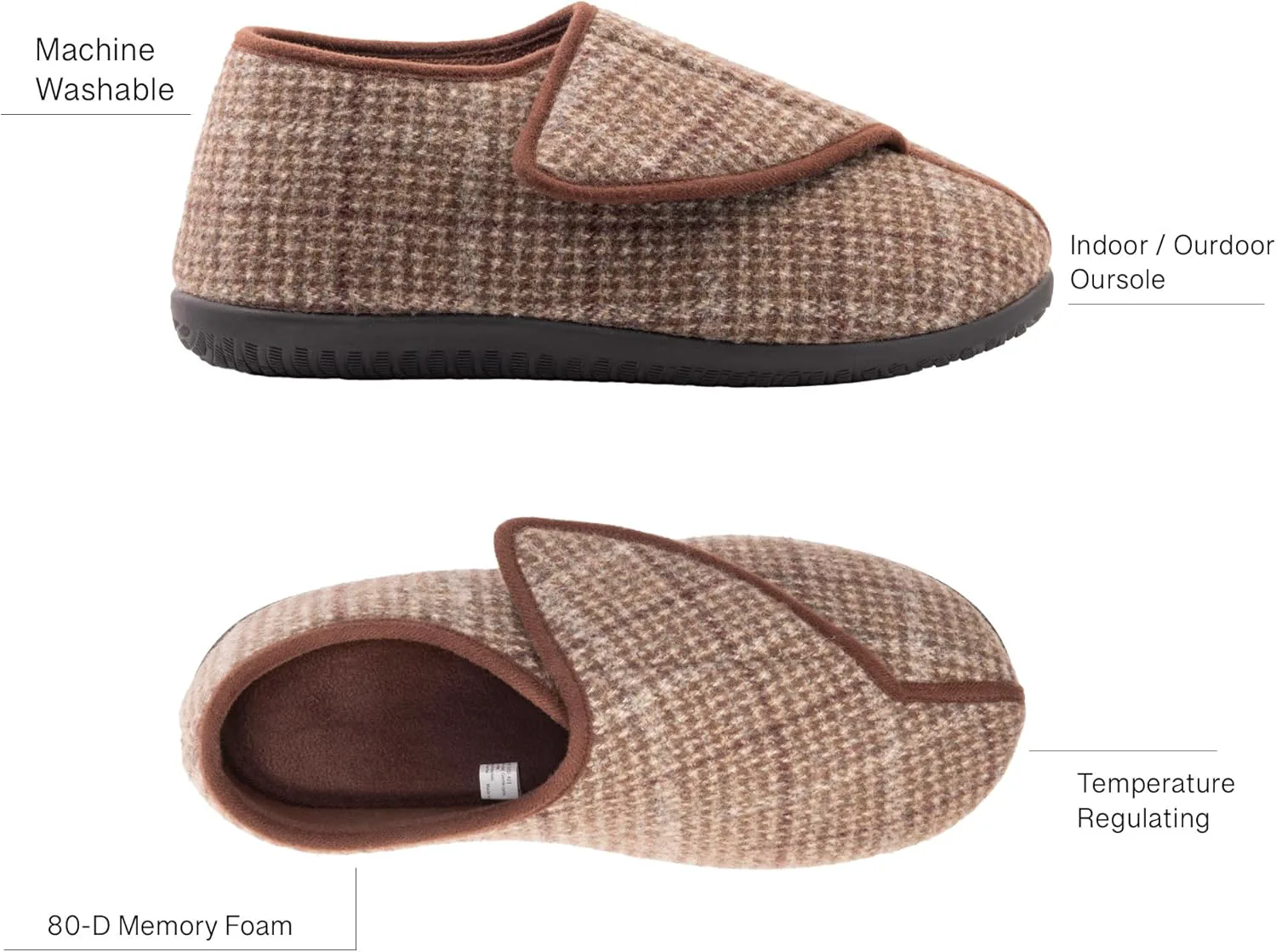 Мужские тапочки для диабетиков с памятью формы, с регулируемой застежкой, широкие, удобные, теплые, для артрита и отеков, машинная стирка, с противоскользящей подошвой EUROPEAN SOFTEST, бежевый
Мужские тапочки для диабетиков с памятью формы, с регулируемой застежкой, широкие, удобные, теплые, для артрита и отеков, машинная стирка, с противоскользящей подошвой EUROPEAN SOFTEST, бежевый