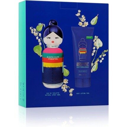 Benetton Sisterland Blue Neroli Gift Set for Women EDT 80ml + Body Lotion 75ml - Long Lasting - Young, Modern and Fresh Fragrance - Amber, Fruity, and Lavender Notes - Ideal for Day Wear United Colors Of Benetton
Benetton Sisterland Blue Neroli Gift Set for Women EDT 80ml + Body Lotion 75ml - Long Lasting - Young, Modern and Fresh Fragrance - Amber, Fruity, and Lavender Notes - Ideal for Day Wear United Colors Of Benetton