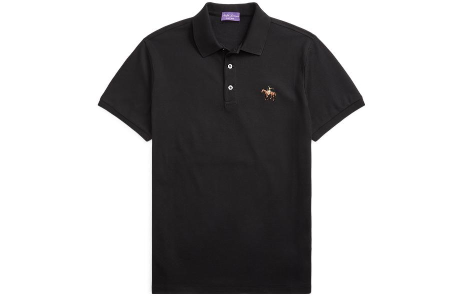 Поло с вышитым логотипом Ralph Lauren Purple Label, черный
Поло с вышитым логотипом Ralph Lauren Purple Label, черный