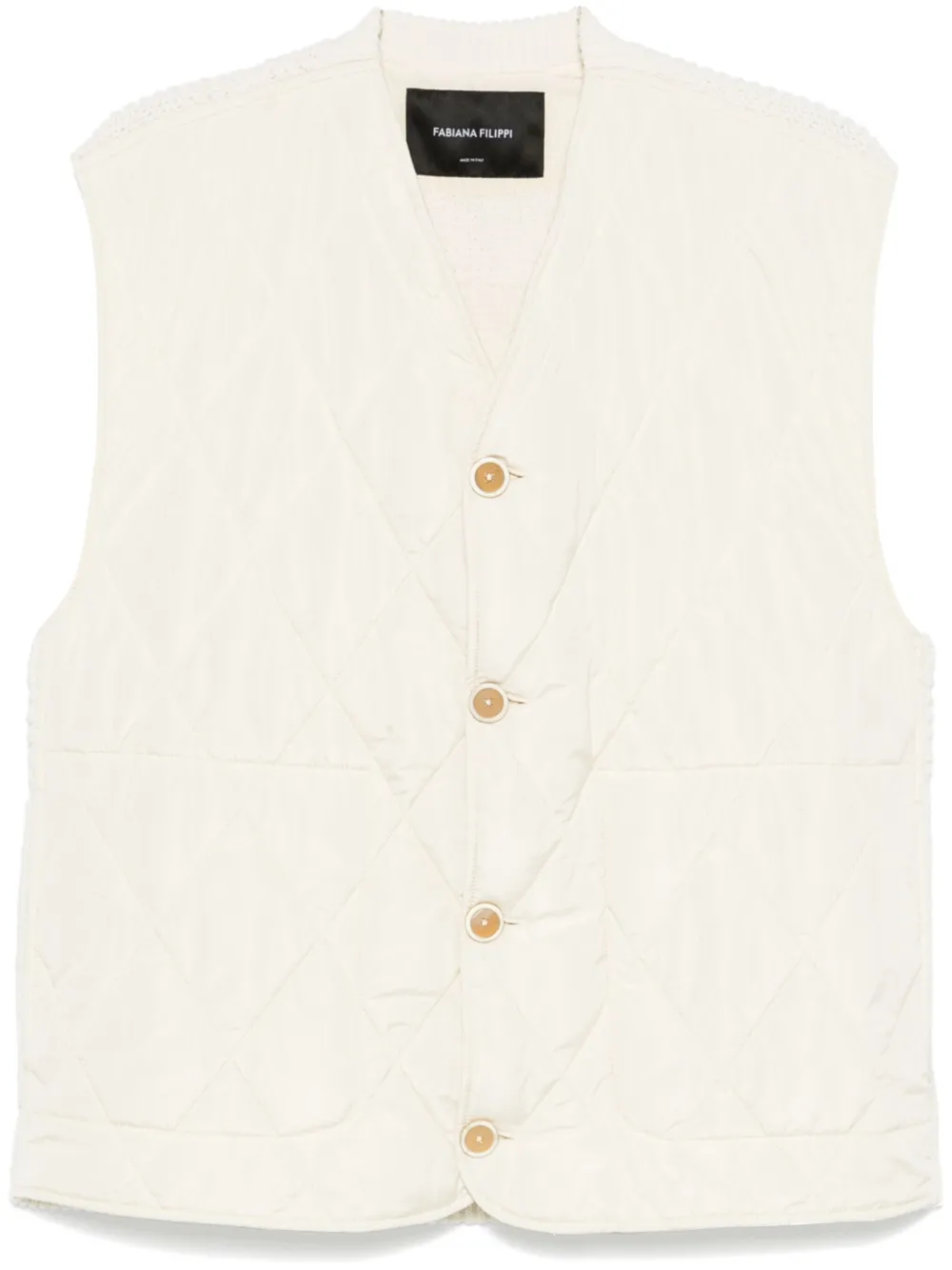 Стеганый жилет Fabiana Filippi, нейтральный
Стеганый жилет Fabiana Filippi, нейтральный