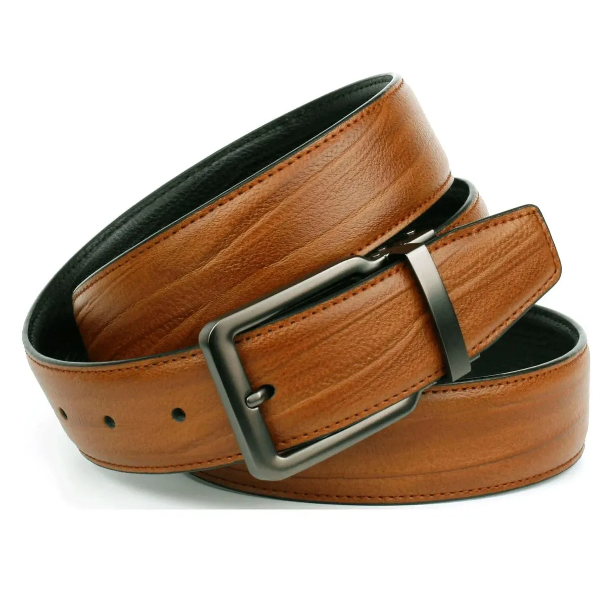 Кожаный ремень Anthoni Crown, классический двусторонний ремень коньячного/черного цвета, коричневый
Кожаный ремень Anthoni Crown, классический двусторонний ремень коньячного/черного цвета, коричневый