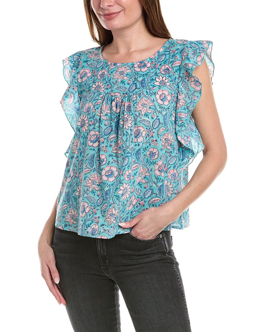 Лила П Топ без рукавов с рюшами Lilla P, синий
Лила П Топ без рукавов с рюшами Lilla P, синий