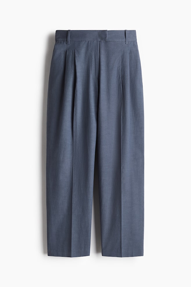 Брюки из твила зауженного покроя H&M, синий
Брюки из твила зауженного покроя H&M, синий