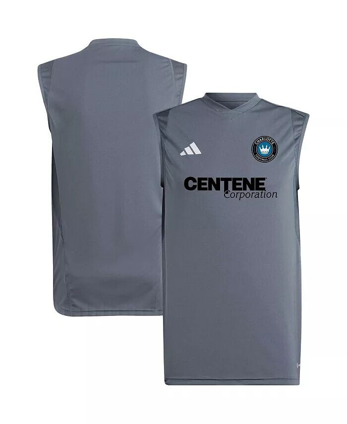 Мужская серая тренировочная майка без рукавов Charlotte FC 2023 для тренировок Adidas
Мужская серая тренировочная майка без рукавов Charlotte FC 2023 для тренировок Adidas