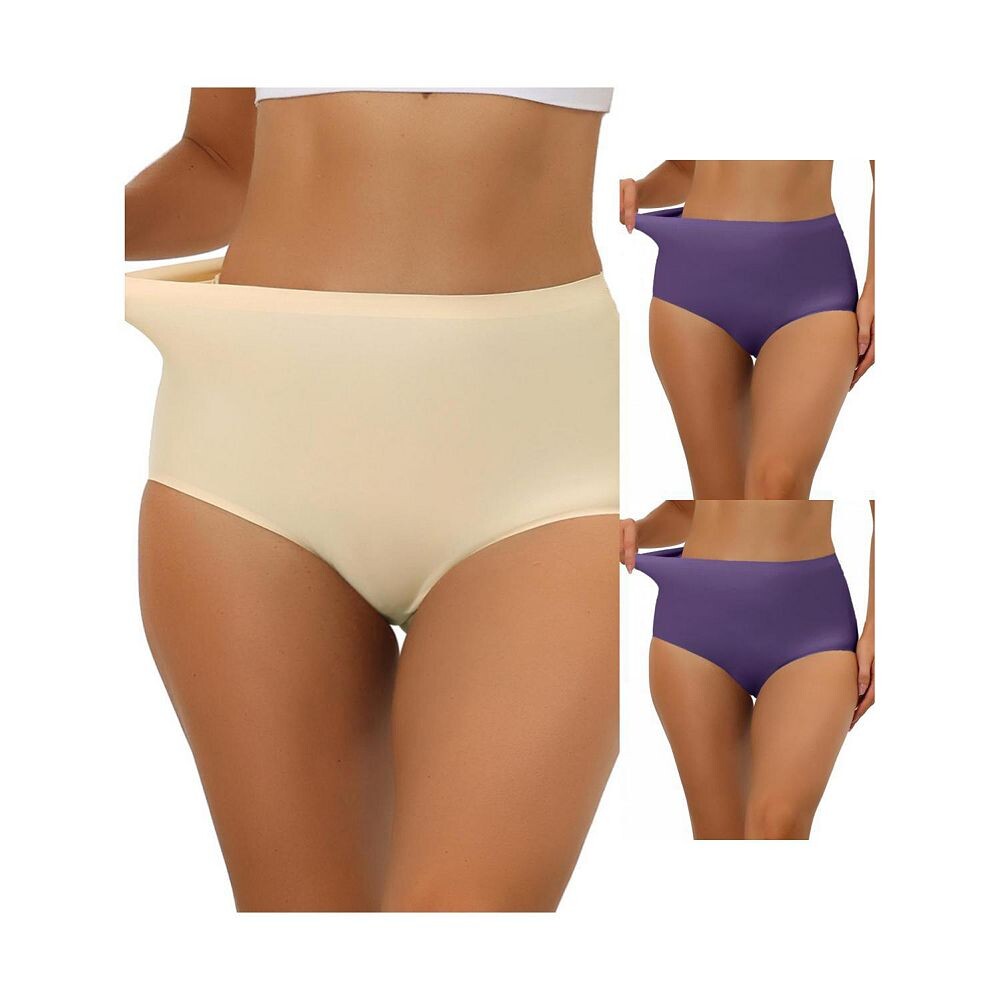 3 упаковки женских эластичных трусов с высокой талией, дышащего хипстерского нижнего белья без показа ALLEGRA K, цвет Dark Purple Beige
3 упаковки женских эластичных трусов с высокой талией, дышащего хипстерского нижнего белья без показа ALLEGRA K, цвет Dark Purple Beige