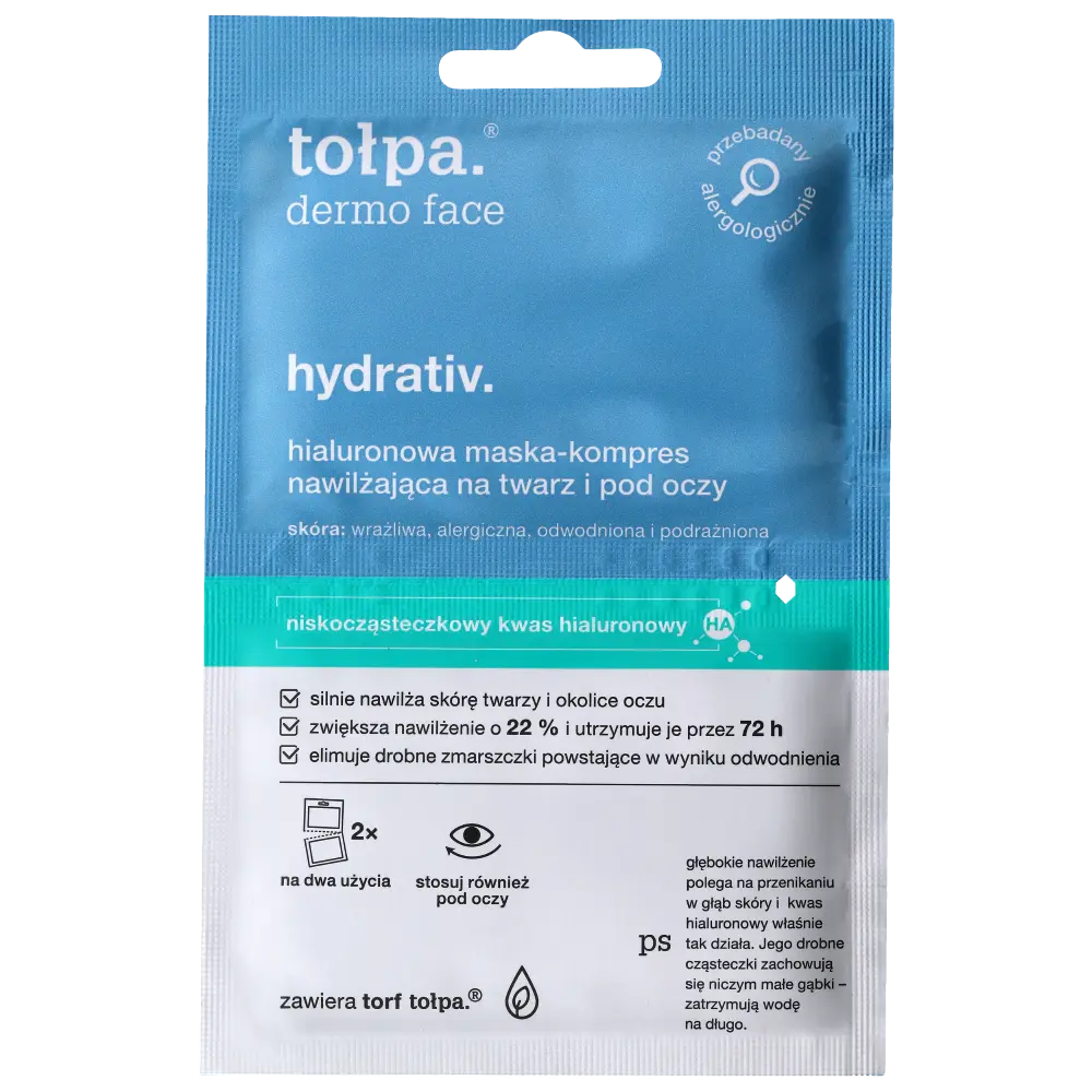 Tołpa Dermo Face Hydrativ увлажняющая маска-компресс для лица, шеи и зоны декольте, 2х6 мл/1 упаковка 
Tołpa Dermo Face Hydrativ увлажняющая маска-компресс для лица, шеи и зоны декольте, 2х6 мл/1 упаковка