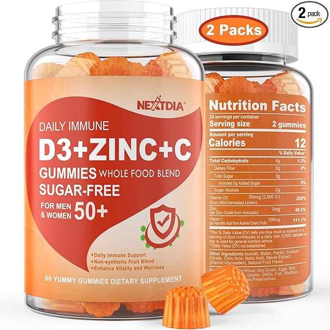 Жевательные конфеты для поддержки иммунитета без сахара, витамин D3 2000 МЕ, витамин С и цинк, 120 таблеток 
Жевательные конфеты для поддержки иммунитета без сахара, витамин D3 2000 МЕ, витамин С и цинк, 120 таблеток