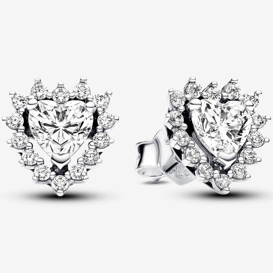 Серьги Pandora Sparkling Heart Halo, серебро
Серьги Pandora Sparkling Heart Halo, серебро
