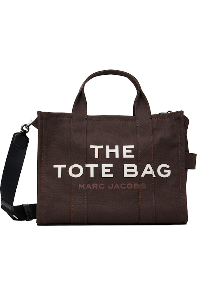 Marc Jacobs Коричневая холщовая сумка-тоут среднего размера
Marc Jacobs Коричневая холщовая сумка-тоут среднего размера