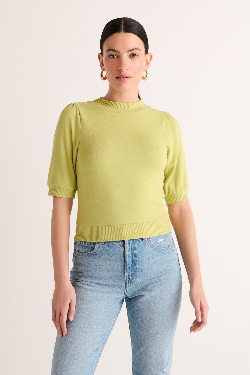 Уютный джемпер с круглым вырезом и короткими рукавами Next, зеленый
Уютный джемпер с круглым вырезом и короткими рукавами Next, зеленый