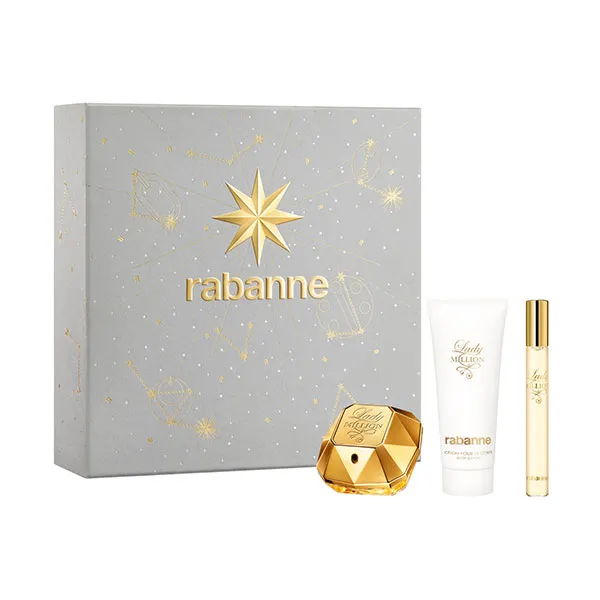 Парфюмерный набор Rabanne Lady Million 50ML Pouch, 3 предмета
Парфюмерный набор Rabanne Lady Million 50ML Pouch, 3 предмета