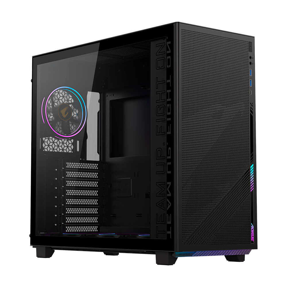 Корпус Gigabyte AORUS C400 Glass, Mid Tower, черный
Корпус Gigabyte AORUS C400 Glass, Mid Tower, черный