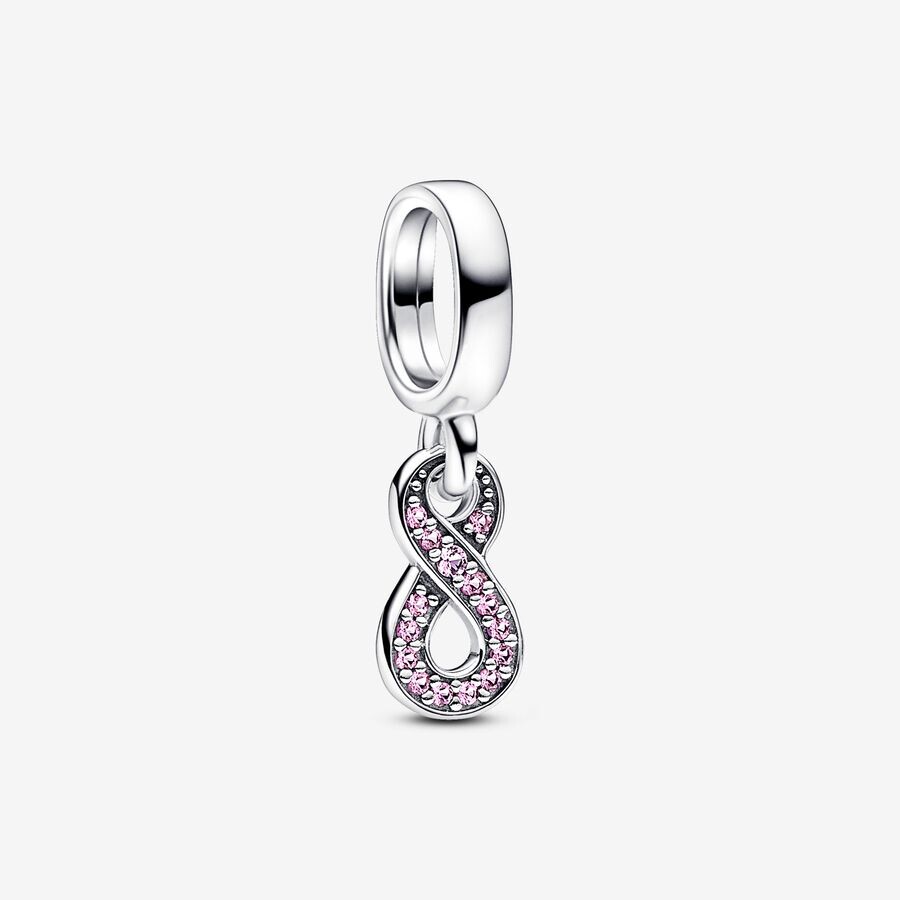 Шарм Pandora Sparkling Infinity Dangle, серебро/розовый
Шарм Pandora Sparkling Infinity Dangle, серебро/розовый