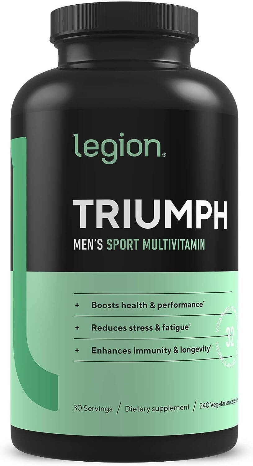 Мультивитамины с минералами для мужчин Legion Triumph Sport To Boost Health And Performance, 240 капсул
Мультивитамины с минералами для мужчин Legion Triumph Sport To Boost Health And Performance, 240 капсул