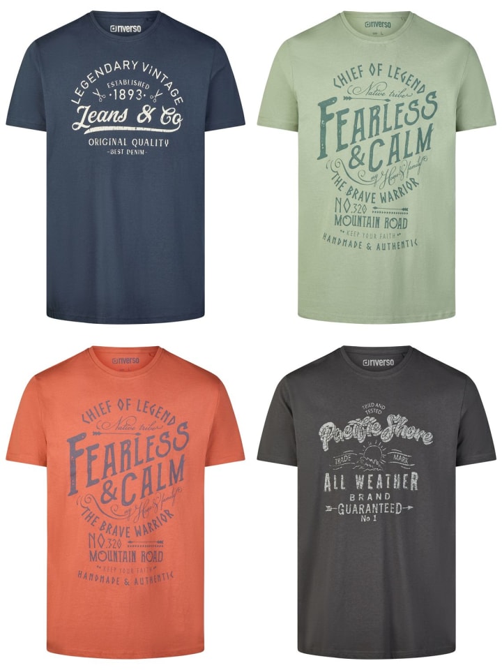 Набор из 4 разноцветных футболок RIVLeon
Набор из 4 разноцветных футболок RIVLeon