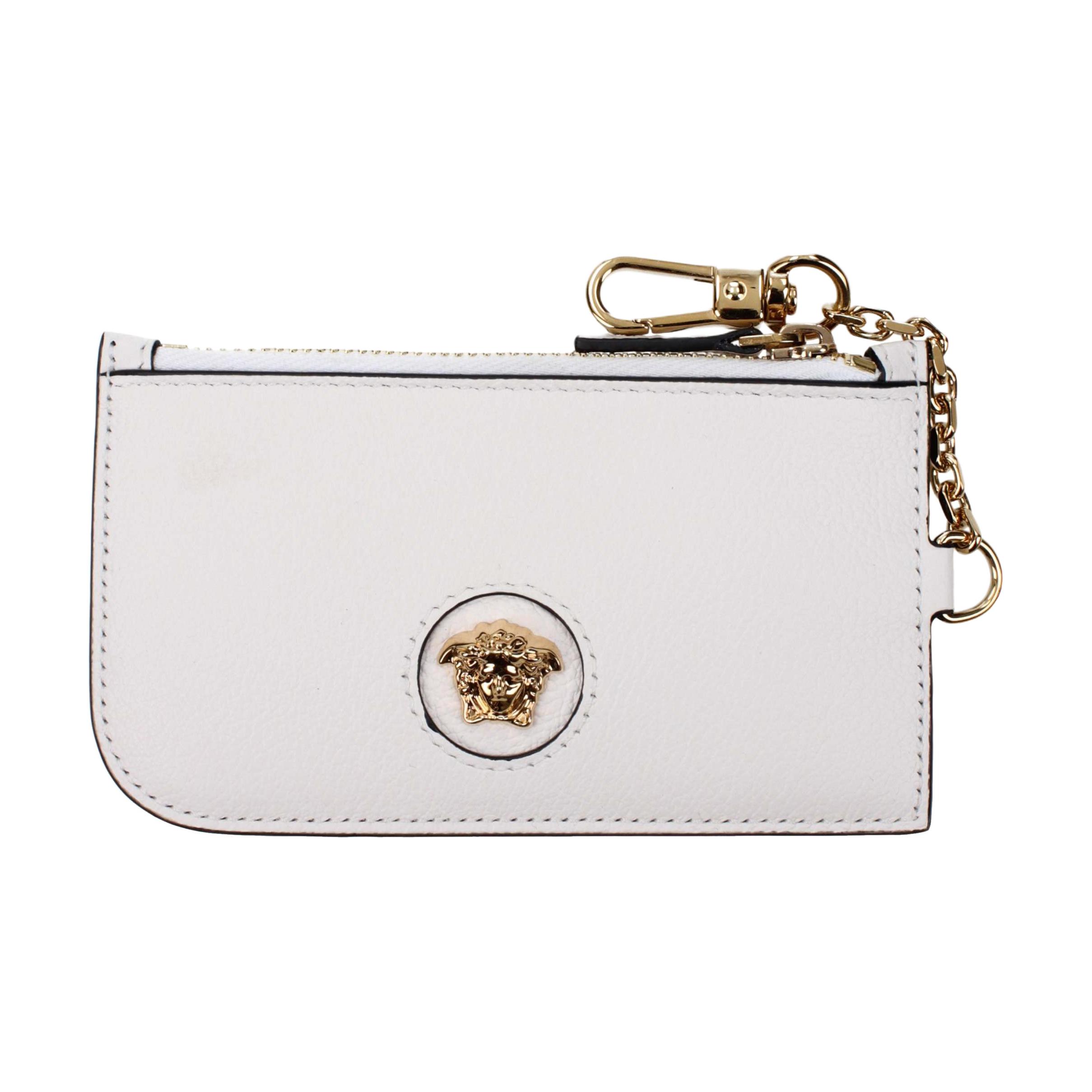 VERSACE Кожаный женский кошелек для монет белый
VERSACE Кожаный женский кошелек для монет белый