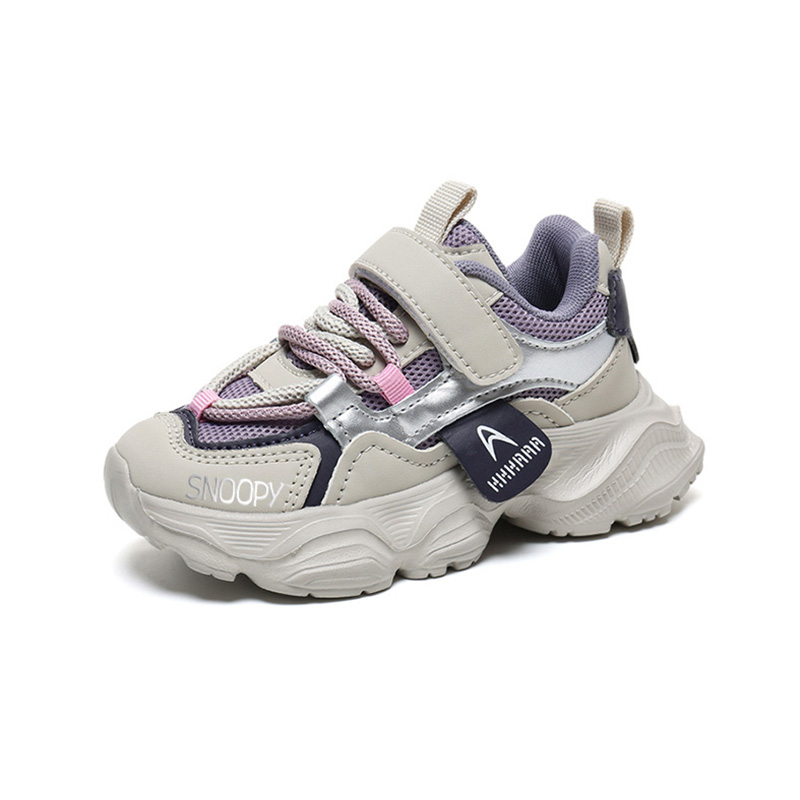 Нескользящие, амортизирующие, износостойкие, средней высоты, повседневные детские кроссовки SNOOPY, фиолетовый 
Нескользящие, амортизирующие, износостойкие, средней высоты, повседневные детские кроссовки SNOOPY, фиолетовый