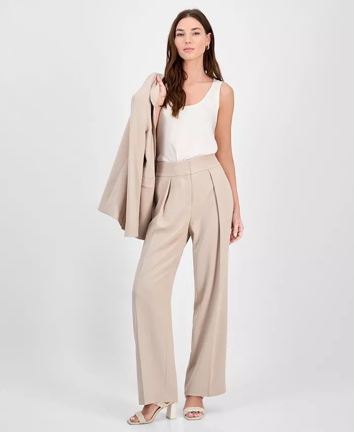 Женские брюки с высокой посадкой и широкими штанинами Bar III, коричневый/бежевый
Женские брюки с высокой посадкой и широкими штанинами Bar III, коричневый/бежевый