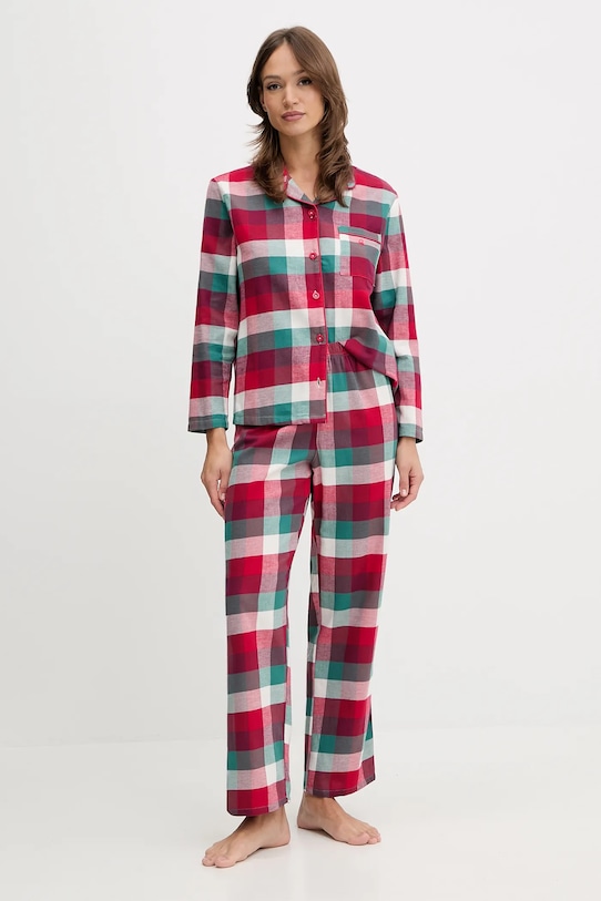 Хлопковая пижама United Colors of Benetton, бордовый
Хлопковая пижама United Colors of Benetton, бордовый