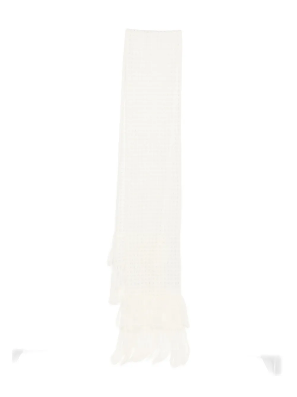 Вязаный шарф с бахромой Fabiana Filippi, белый
Вязаный шарф с бахромой Fabiana Filippi, белый