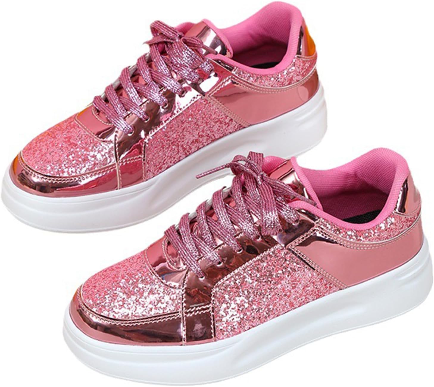 Женские кроссовки на платформе, комфортные летние кроссовки для женщин, классические нескользящие блестящие кроссовки на шнуровке на танкетке, мужские и женские блестящие теннисные кроссовки (Размер: 4, Цвет: Розовое золото) Weryuico
Женские кроссовки на платформе, комфортные летние кроссовки для женщин, классические нескользящие блестящие кроссовки на шнуровке на танкетке, мужские и женские блестящие теннисные кроссовки (Размер: 4, Цвет: Розовое золото) Weryuico