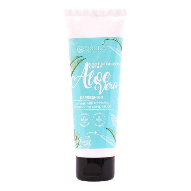 Освежающий крем для ног с алоэ вера, дезодорант Barwa, 75 мл
Освежающий крем для ног с алоэ вера, дезодорант Barwa, 75 мл