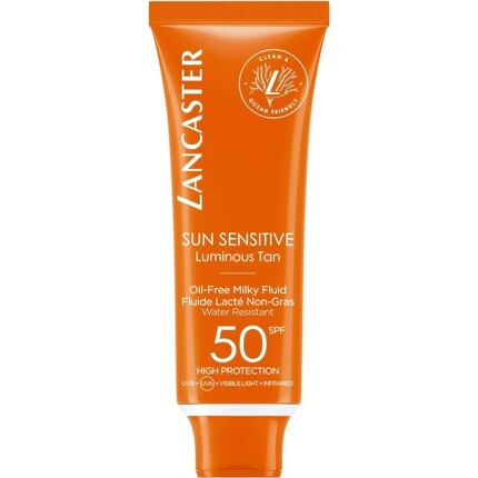Sun Sensitive Protector Солнечная безмасляная молочная жидкость Spf 50, 50 мл, Lancaster
Sun Sensitive Protector Солнечная безмасляная молочная жидкость Spf 50, 50 мл, Lancaster