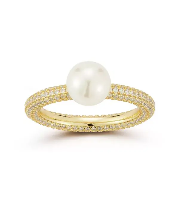 Кольцо из стерлингового серебра с 14-каратным золотом и жемчужным паве Rachel Zoe, gold
Кольцо из стерлингового серебра с 14-каратным золотом и жемчужным паве Rachel Zoe, gold
