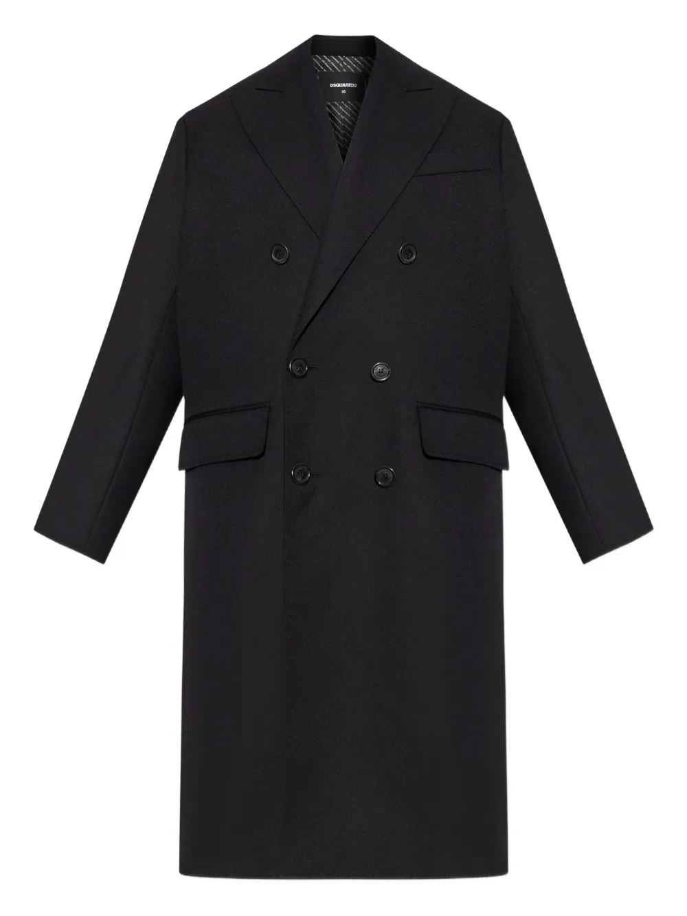 Двубортное пальто из вирджинской шерсти Dsquared2, черный
Двубортное пальто из вирджинской шерсти Dsquared2, черный