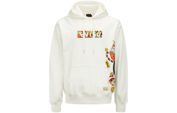 Толстовка унисекс белая Evisu, белый
Толстовка унисекс белая Evisu, белый