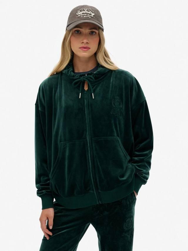 Толстовка с молнией Country Club из велюра Superdry, Green
Толстовка с молнией Country Club из велюра Superdry, Green