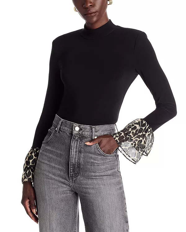 Топ с принтом в виде листьев Викианы Ramy Brook, черный
Топ с принтом в виде листьев Викианы Ramy Brook, черный