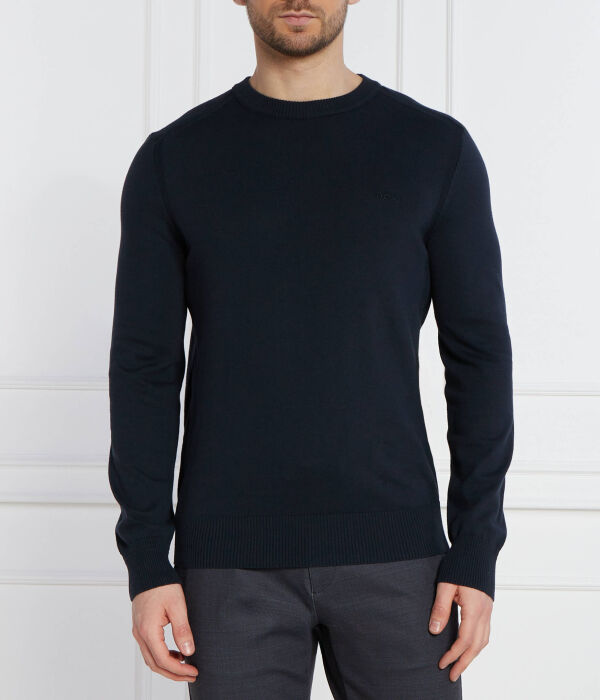 Свитер мужской Boss Orange хлопковый, синий 
Свитер мужской Boss Orange хлопковый, синий